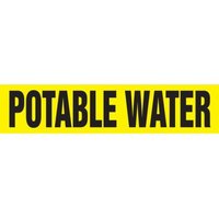 Accuform RPK576SSB Self Stick - 1-1/2"" to 2"" OD ASME (ANSI) Pipe Marker: Potable Water