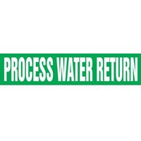 Accuform RPK581SSD Self Stick - 2-1/2"" to 6"" OD ASME (ANSI) Pipe Marker: Process Water Return
