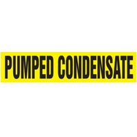 Accuform RPK593STB Snap Tite - 1-1/2"" to 2"" OD ASME (ANSI) Pipe Marker: Pumped Condensate