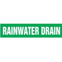 Accuform RPK596STB Snap Tite - 1-1/2"" to 2"" OD ASME (ANSI) Pipe Marker: Rainwater Drain