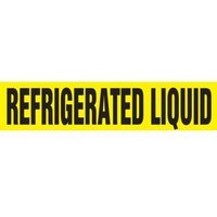 Accuform RPK603STA Snap Tite - 3/4"" to 1-1/4"" OD ASME (ANSI) Pipe Marker: Refrigerated Liquid
