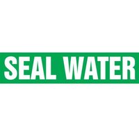 Accuform RPK629STB Snap Tite - 1-1/2"" to 2"" OD ASME (ANSI) Pipe Marker: Seal Water