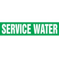 Accuform RPK633STB Snap Tite - 1-1/2"" to 2"" OD ASME (ANSI) Pipe Marker: Service Water