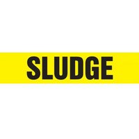 Accuform RPK639SSA Self Stick - 3/4"" to 1-1/4"" OD ASME (ANSI) Pipe Marker: Sludge