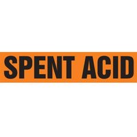 Accuform RPK657SSD Self Stick - 2-1/2"" to 6"" OD ASME (ANSI) Pipe Marker: Spent Acid