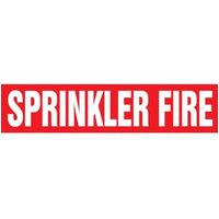 Accuform RPK663STA Snap Tite - 3/4"" to 1-1/4"" OD ASME (ANSI) Pipe Marker: Sprinkler Fire
