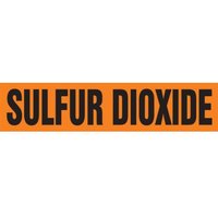Accuform RPK679SSD Self Stick - 2-1/2"" to 6"" OD ASME (ANSI) Pipe Marker: Sulfur Dioxide