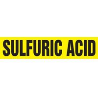 Accuform RPK685STC Snap Tite - 2-1/4"" to 3 OD ASME (ANSI) Pipe Marker: Sulfuric Acid