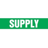 Accuform RPK691STB Snap Tite - 1-1/2"" to 2"" OD ASME (ANSI) Pipe Marker: Supply