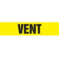 Accuform RPK721SSA Self Stick - 3/4"" to 1-1/4"" OD ASME (ANSI) Pipe Marker: Vent