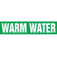 Accuform RPK725STB Snap Tite - 1-1/2"" to 2"" OD ASME (ANSI) Pipe Marker: Warm Water