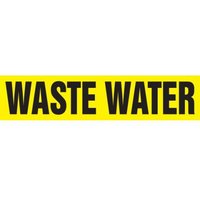 Accuform RPK729STB Snap Tite - 1-1/2"" to 2"" OD ASME (ANSI) Pipe Marker: Waste Water