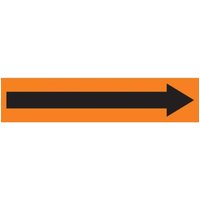Accuform RPK747STA Snap Tite - 3/4"" to 1-1/4"" OD ASME (ANSI) Pipe Marker: Long Arrow