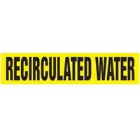 Accuform RPK773SSD Self Stick - 2-1/2"" to 6"" OD ASME (ANSI) Pipe Marker: Recirculated Water