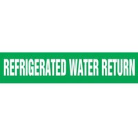 Accuform RPK779STB Snap Tite - 1-1/2"" to 2"" OD ASME (ANSI) Pipe Marker: Refrigerated Water Return