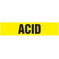 Accuform RPL100PT 12"" x 30-ft Roll Form Pipe Marker: Acid