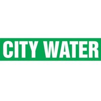Accuform RPL114PT 12"" x 30-ft Roll Form Pipe Marker: City Water