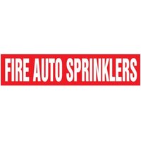 Accuform RPL142PT 12"" x 30-ft Roll Form Pipe Marker: Fire Auto Sprinklers