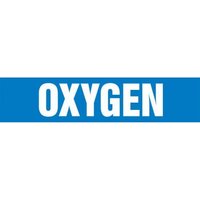 Accuform RPL180PT 12"" x 30-ft Roll Form Pipe Marker: Oxygen