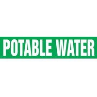 Accuform RPL184PT 12"" x 30-ft Roll Form Pipe Marker: Potable Water