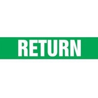 Accuform RPL190PT 12"" x 30-ft Roll Form Pipe Marker: Return