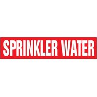 Accuform RPL198PT 12"" x 30-ft Roll Form Pipe Marker: Sprinkler Water