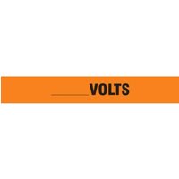 Accuform RPT850PC Conduit And Cable Electrical Pipemarker: Custom Volts, OD 2-1/4"" - 3""