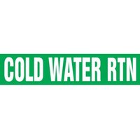 Accuform RTA112SM Roll Tape Pipe Marker: Cold Water Rtn, Roll Size 1"" x 54-ft