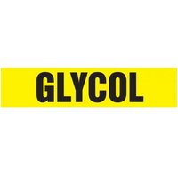 Accuform RTA138SM Roll Tape Pipe Marker: Glycol, Roll Size 1"" x 54-ft