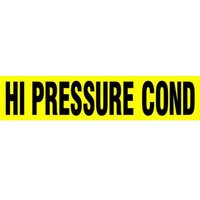 Accuform RTA146MD Roll Tape Pipe Marker: Hi Pressure Cond, Roll Size 2"" x 54-ft