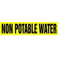 Accuform RTA159MD Roll Tape Pipe Marker: Non Potable Water, Roll Size 2"" x 54-ft