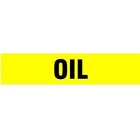 Accuform RTA160MD Roll Tape Pipe Marker: Oil, Roll Size 2"" x 54-ft