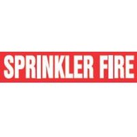 Accuform RTA173MD Roll Tape Pipe Marker: Sprinkler Fire, Roll Size 2"" x 54-ft