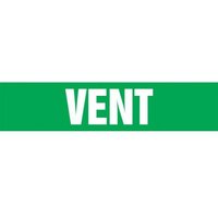 Accuform RTA190MD Roll Tape Pipe Marker: Vent, Roll Size 2"" x 54-ft