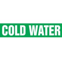 Accuform RTA216MD Roll Tape Pipe Marker: Cold Water, Roll Size 2"" x 54-ft