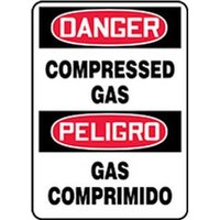 Accuform SBMCPG107XL 20"" x 14"" Bilingual Safety Sign - Spanish, Aluma-Lite