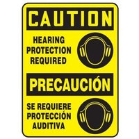 Accuform SBMPPA670XP 14"" x 10"" Spanish Bilingual Safety Sign, Accu-Shield