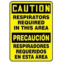 Accuform SBMPPE442VA 20"" x 14"" Bilingual Safety Sign - Spanish, Aluminum