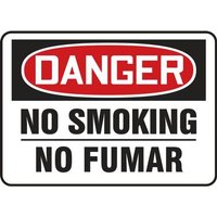 Accuform SBMSMK133MXT 10"" x 14"" Bilingual Safety Sign - Spanish, Adhesive Dura-Vinyl