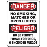 Accuform SBMSMK137XT 20"" x 14"" Bilingual Safety Sign - Spanish, Dura-Plastic