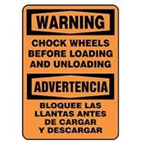 Accuform SBMVHR333VP 20"" x 14"" Bilingual Safety Sign - Spanish Plastic