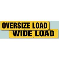 Accuform SBT188 18"" x 84"" Transportation Banners & Signs: Oversize - Wide Load Banner, Vinyl