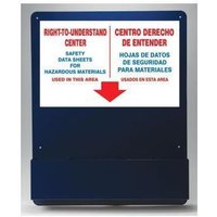 Accuform SBZRS733 Pocket Style Aluminum Center: Right-To-Understand, Bilingual - Spanish/English, Board Only