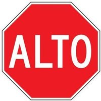 Accuform SHFRR030RA 24"" x 24"" Stop Sign - Spanish, Message: ALTO, Engineer-Grade Prismatic