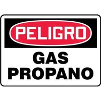 Accuform SHMCHL217XP 14"" x 20"" OSHA Danger Safety Sign: Propane Gas, Accu-Shield, Spanish
