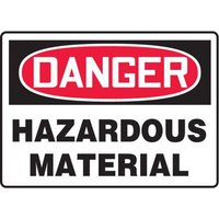 Accuform SHMCHL287XL 14"" x 20"" OSHA Danger Safety Sign: Hazardous Material, Aluma-Lite, Spanish