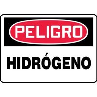 Accuform SHMCHL298XL 14"" x 20"" OSHA Danger Safety Sign: Hydrogen, Aluma-Lite, Spanish
