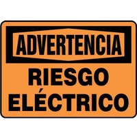 Accuform SHMELC329VS 10"" x 14"" Warning Safety Sign: Electrical Hazard