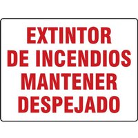 Accuform SHMEXT918XV 10"" x 14"" Safety Sign: Emergency Exit Only