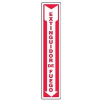 Accuform SHMFXG918VP 24"" x 4"" Spanish Safety Sign: Fire Extinguisher